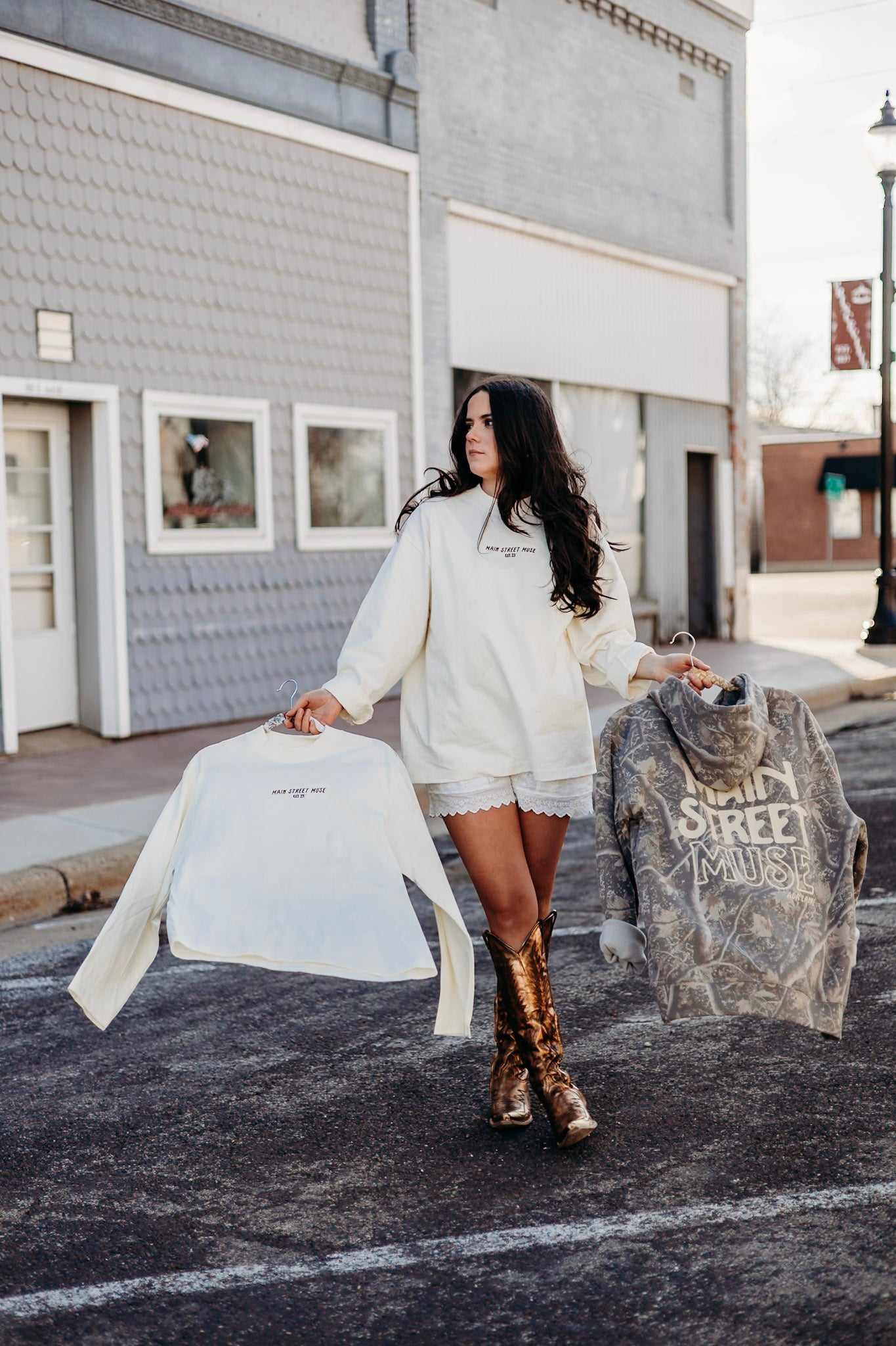 MAIN STREET MUSE || Camo Sweatshirt