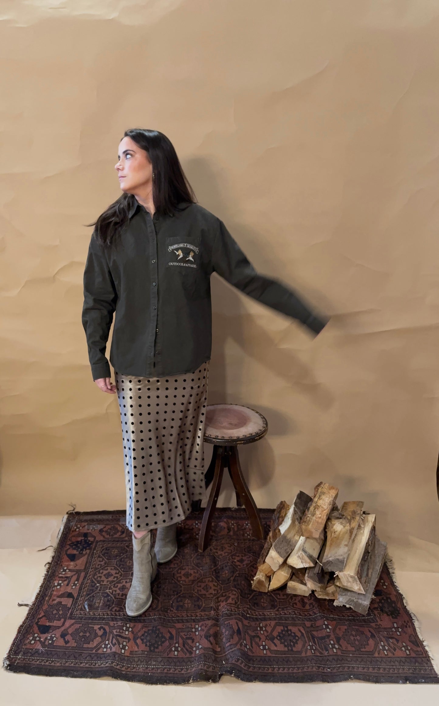 Wildland Embroidered Button Up