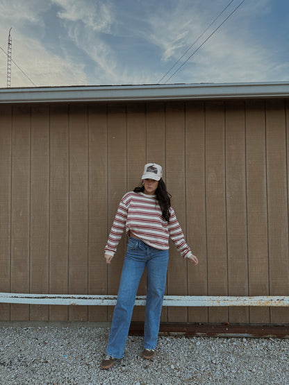 Retro Range Striped Top