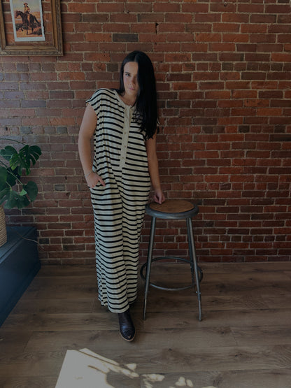 Stanford Striped Jumpsuit