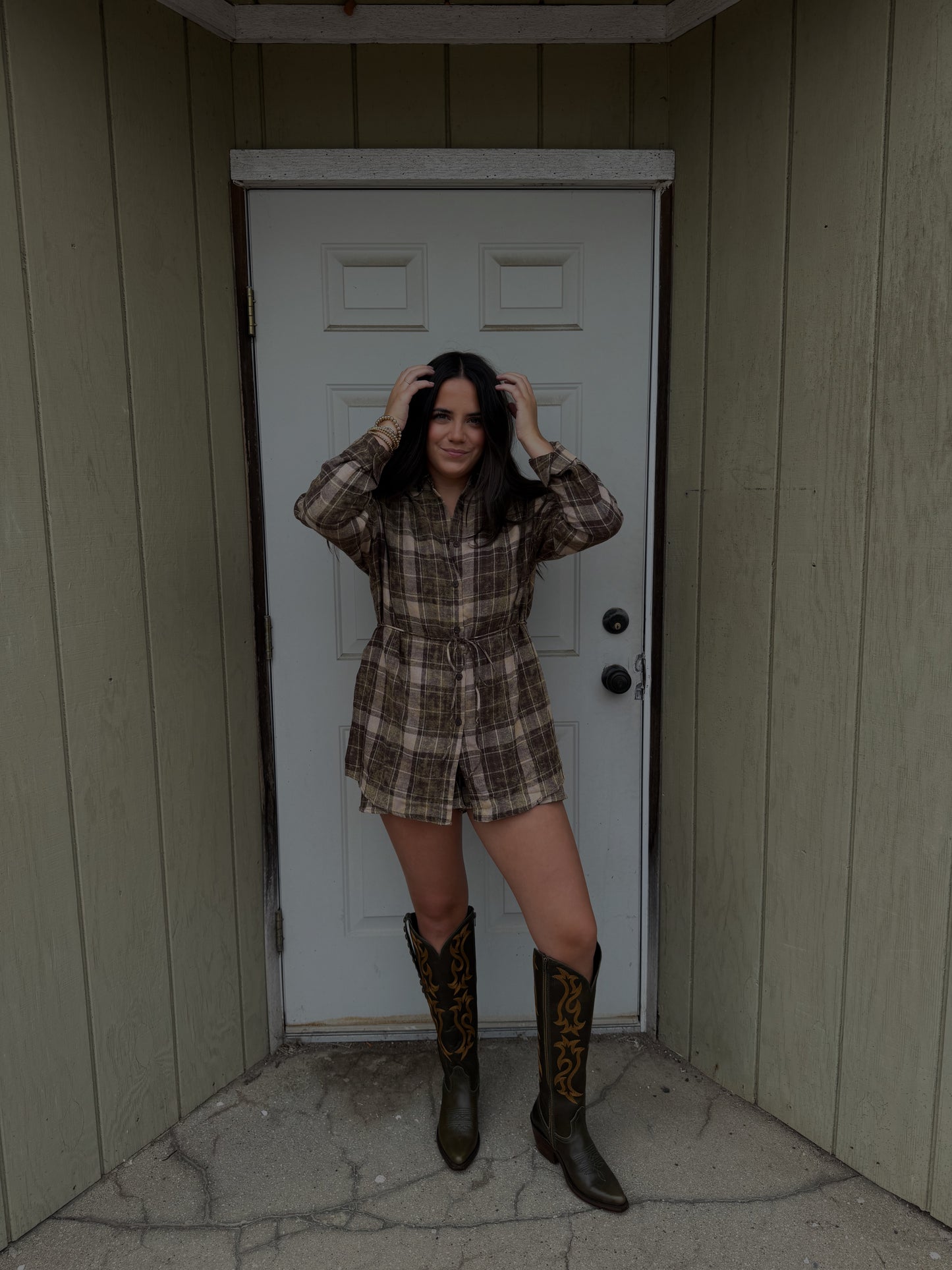 Trailhead Flannel Romper