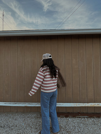 Retro Range Striped Top