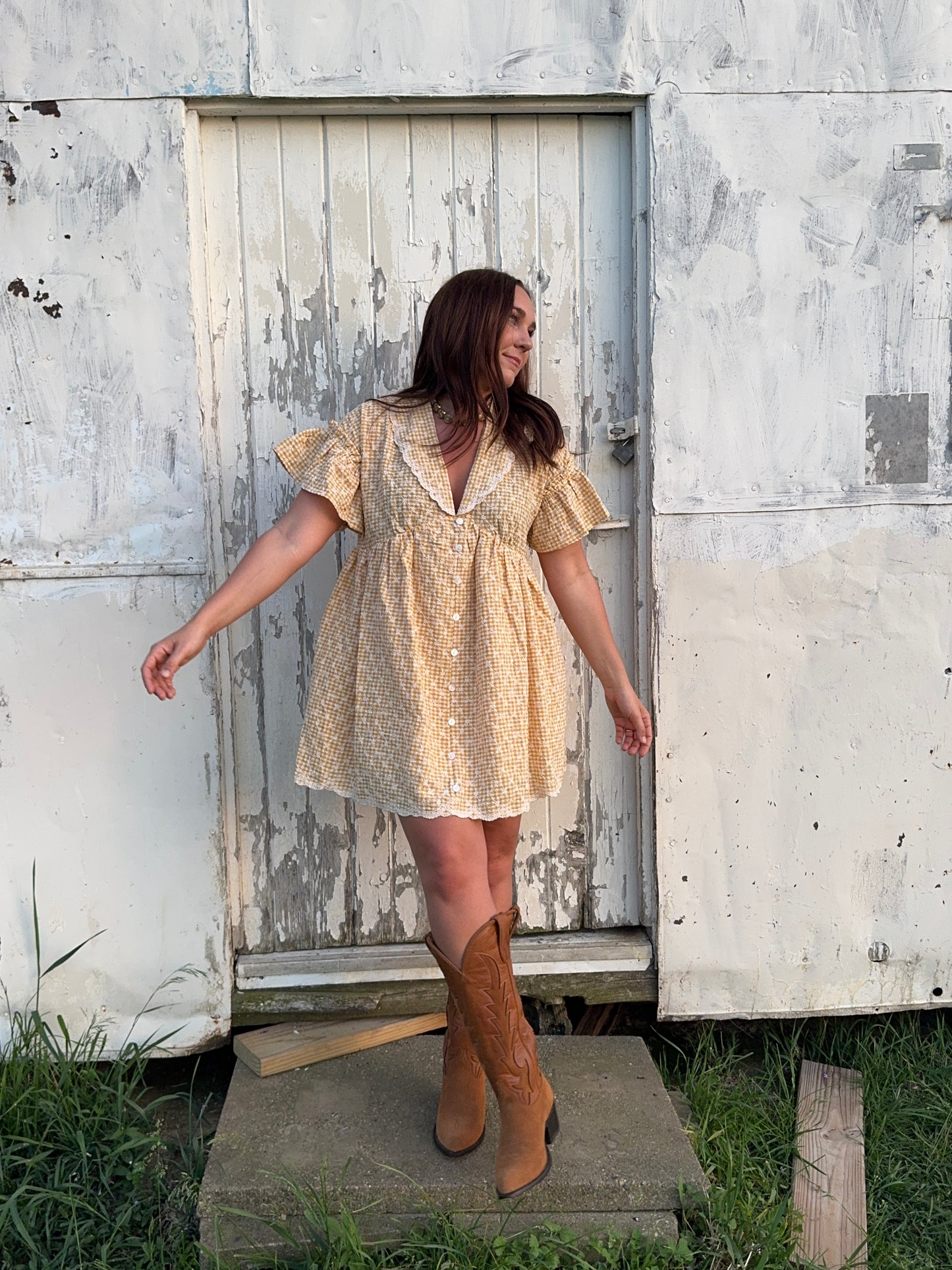 Sunny Days Gingham Dress