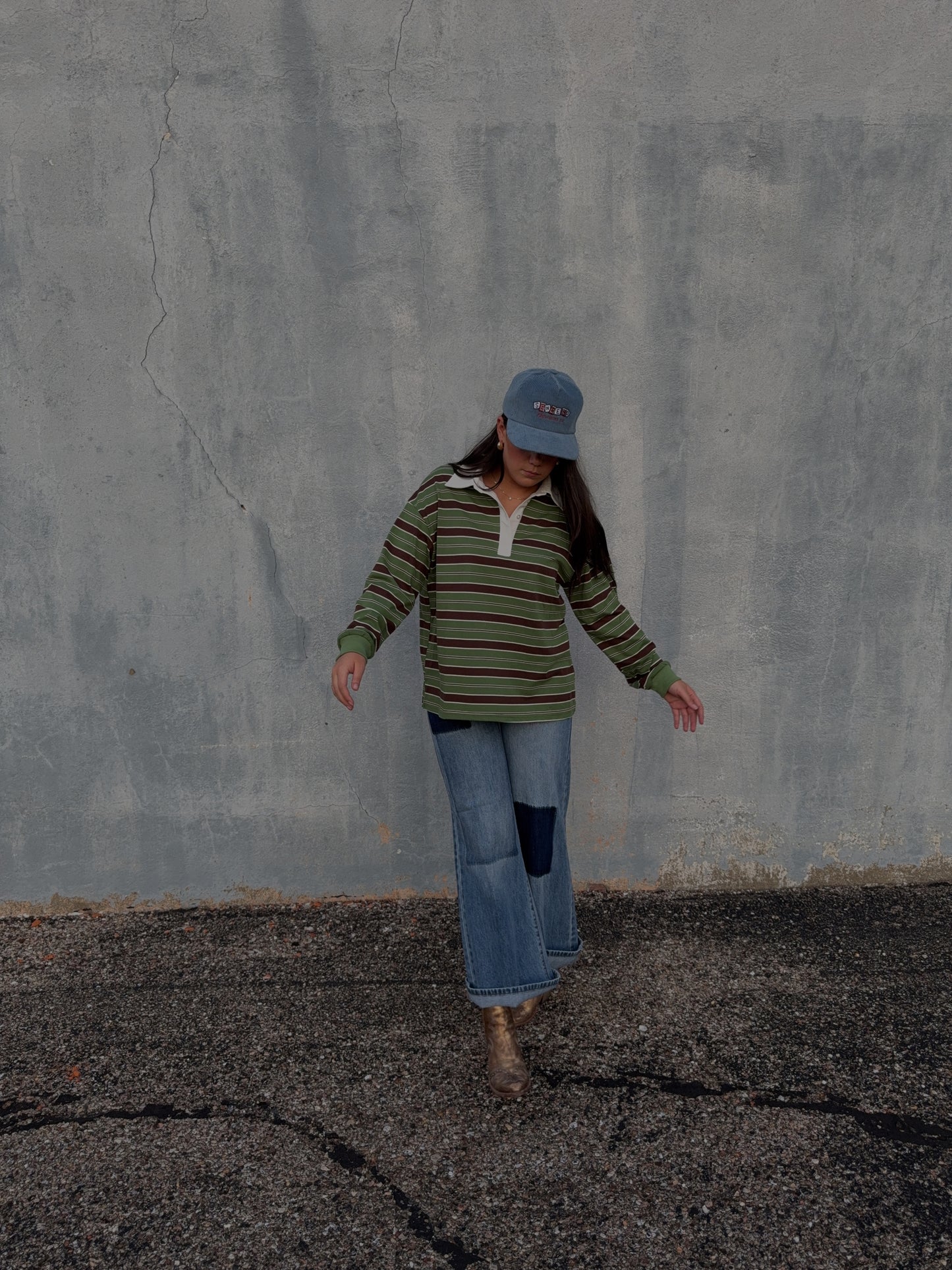 Patchwork Wide Leg Jeans