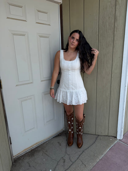 Abilene Eyelet Mini Dress