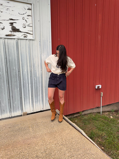 Woven Cotton Shorts