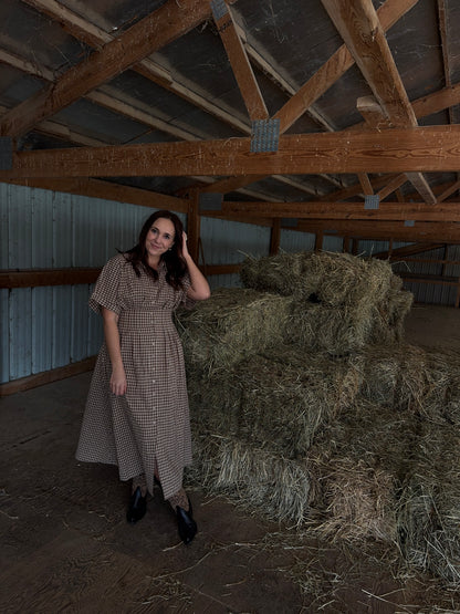 Conway Plaid Midi Dress