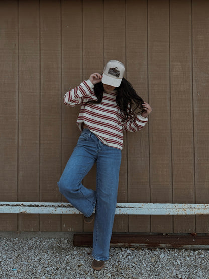 Retro Range Striped Top