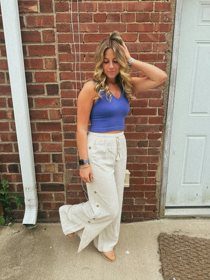 Beach Day Button Up Pants