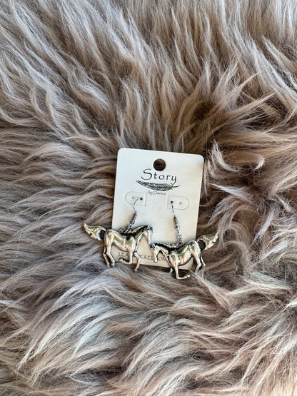 Horse Dangle Earrings