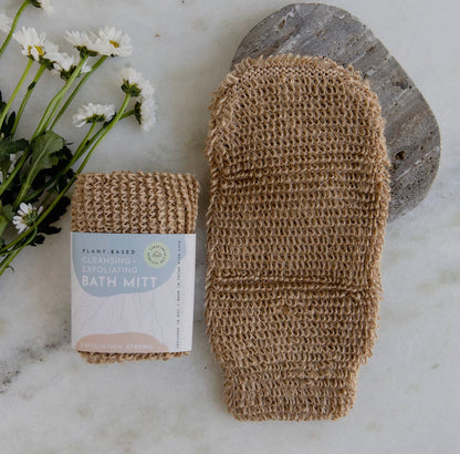 Jute Cleansing + Exfoliating Bath Shower Mitt